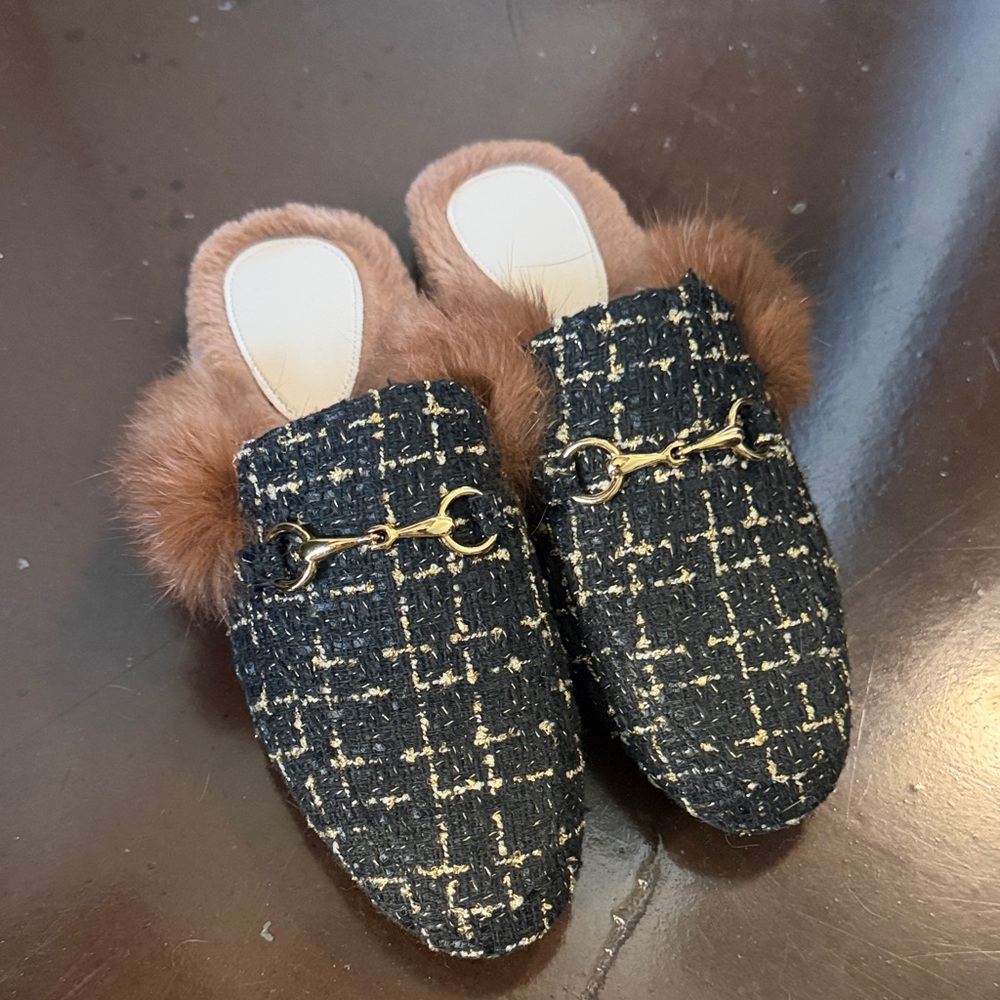 Brand New Fur & Tweed Loafers